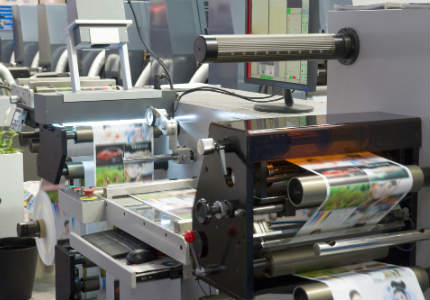 printing machines in process